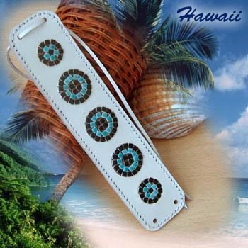 Bracelet Hawaii 3,5x15cm bleu  turquoise