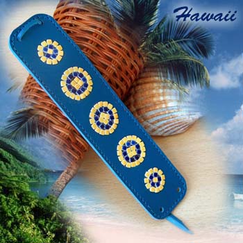 Bracelet Hawaii 3,5x15cm bleu  nuit