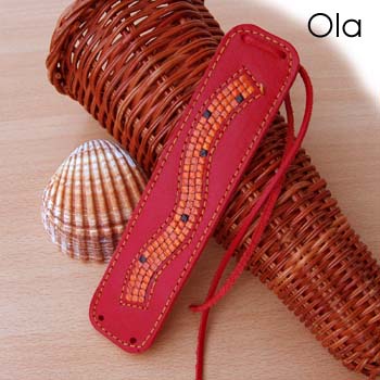 Bracelet Ola3,5x15cm rouge