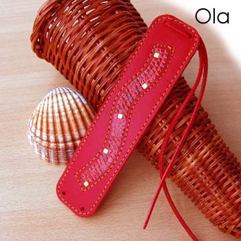 Bracelet Ola 3,5x15cm rouge tomate