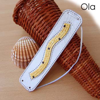 Bracelet Ola 3,5x15cm jaune citron