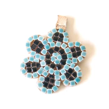 Flower turquoise blue
