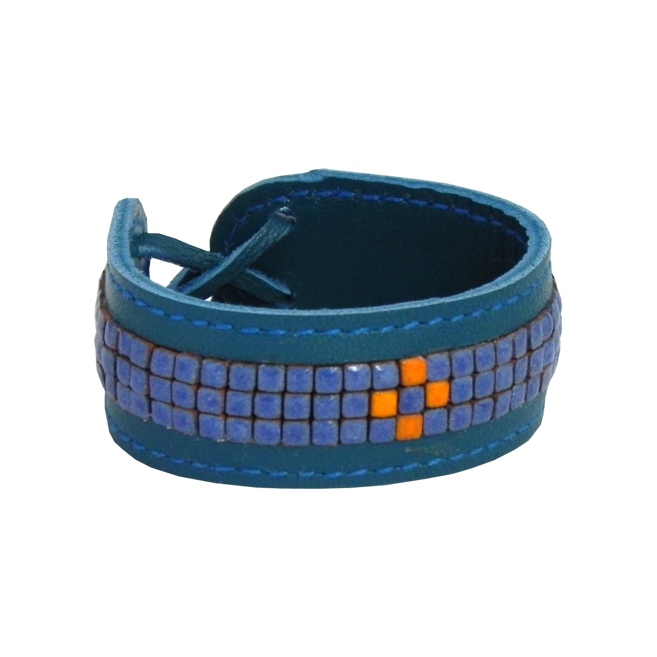 Bracelet Ibiza 2x14,5cm bleu
