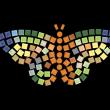 Kreativ-Set, Einfache Mosaik Schmetterling 1, 20x15cm