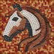 Mosaic kit DIY art 20x20cm Autumn Horse