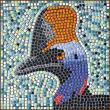Mosaic kit DIY art 20x20cm cassowary