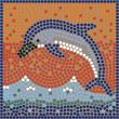 Complete Craft Mosaic Kit 7 inches (20cm) joyful dolphin