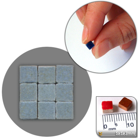Micro mosaque 5x5mm, 1000 tesselles Bleu pastel, WB04