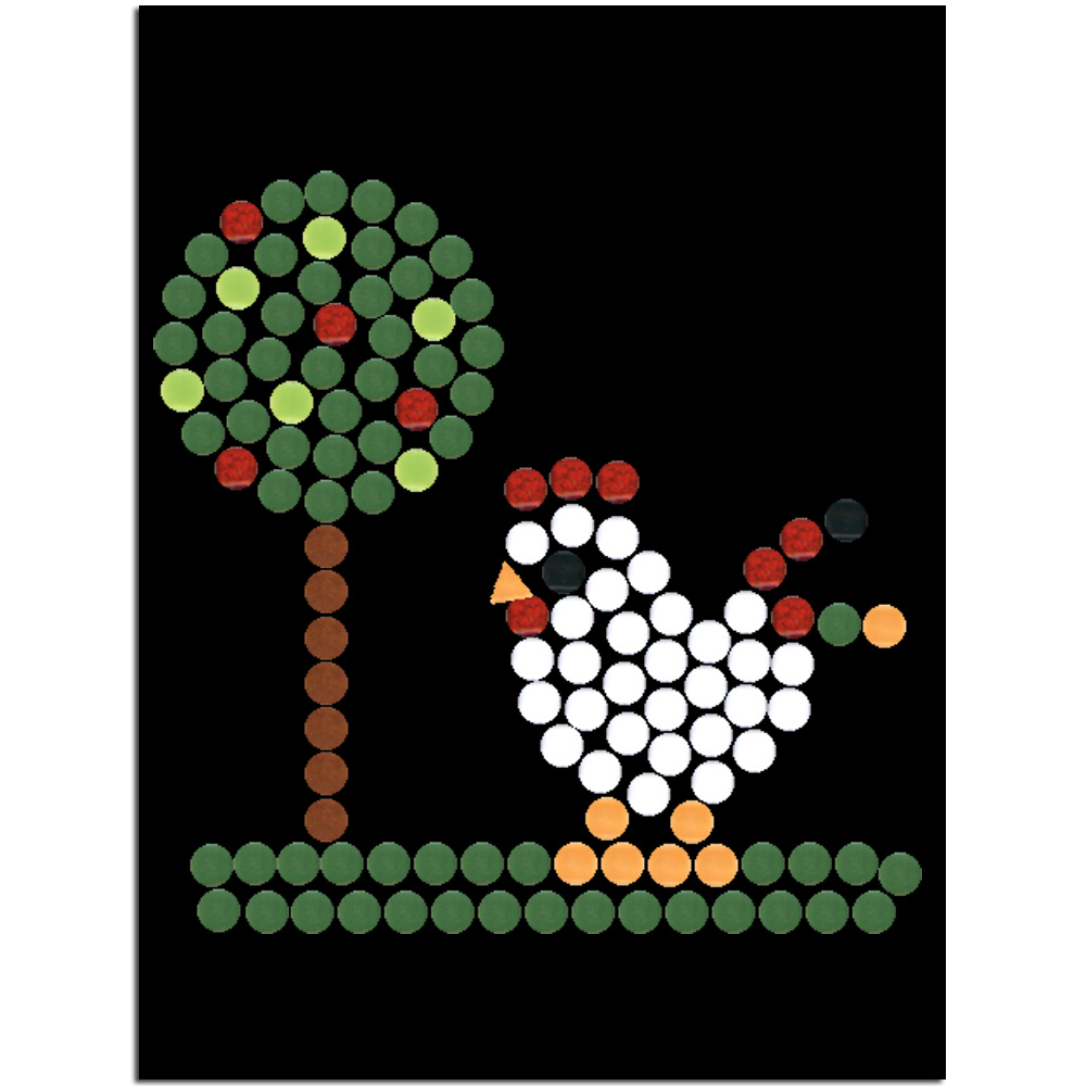 Kit creativo, Mosaico facile la gallina curiosa
