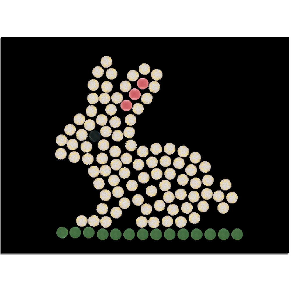 Kit creativo, Mosaico facile coniglio