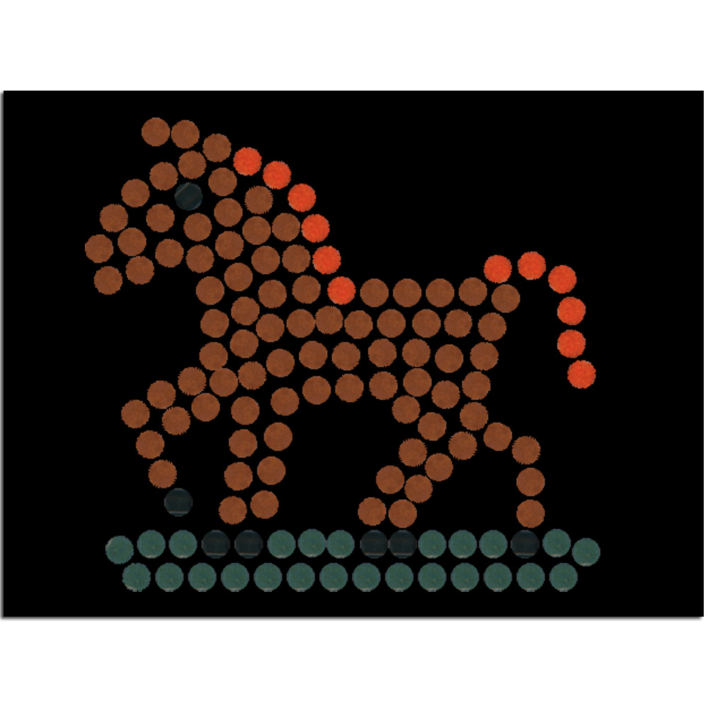 Kit creativo, Mosaico facile cavallo al galoppo
