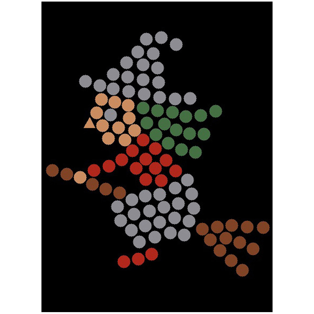 Kreativt kit Enkel mosaik hxa i flykten