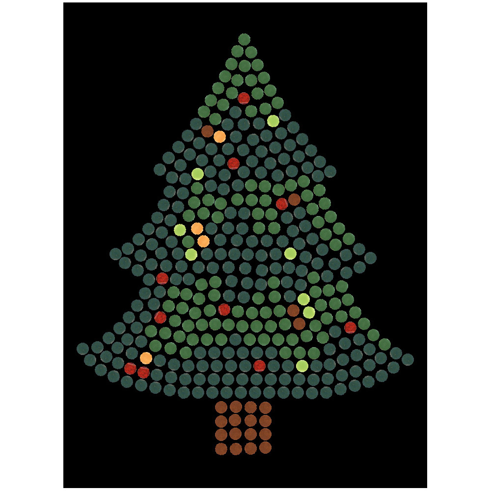 Kreativt kit Enkel mosaik julgran