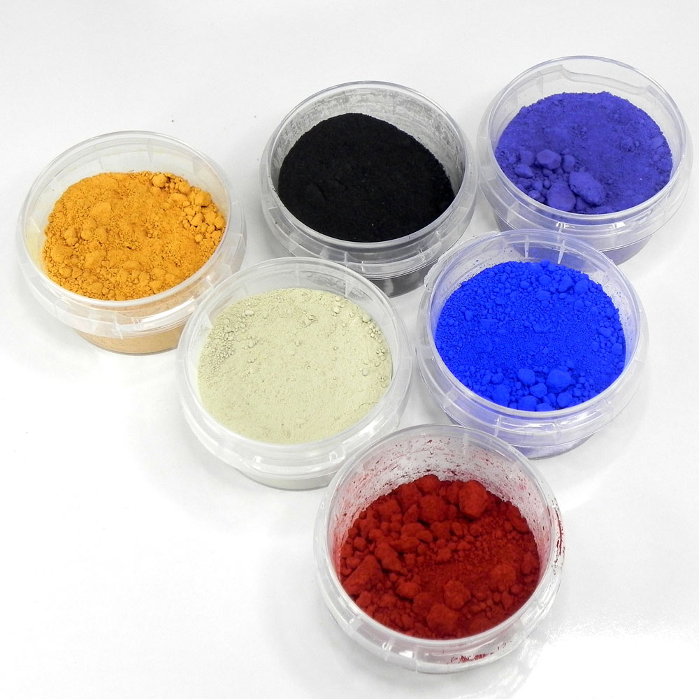 6 color pigments for cement mortar, concrete