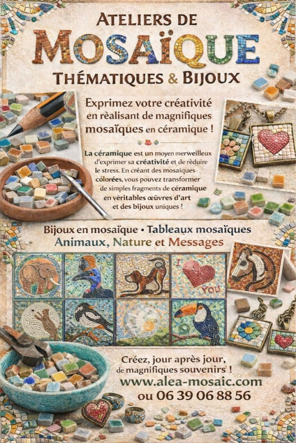 Atelier mosa�que adultes.