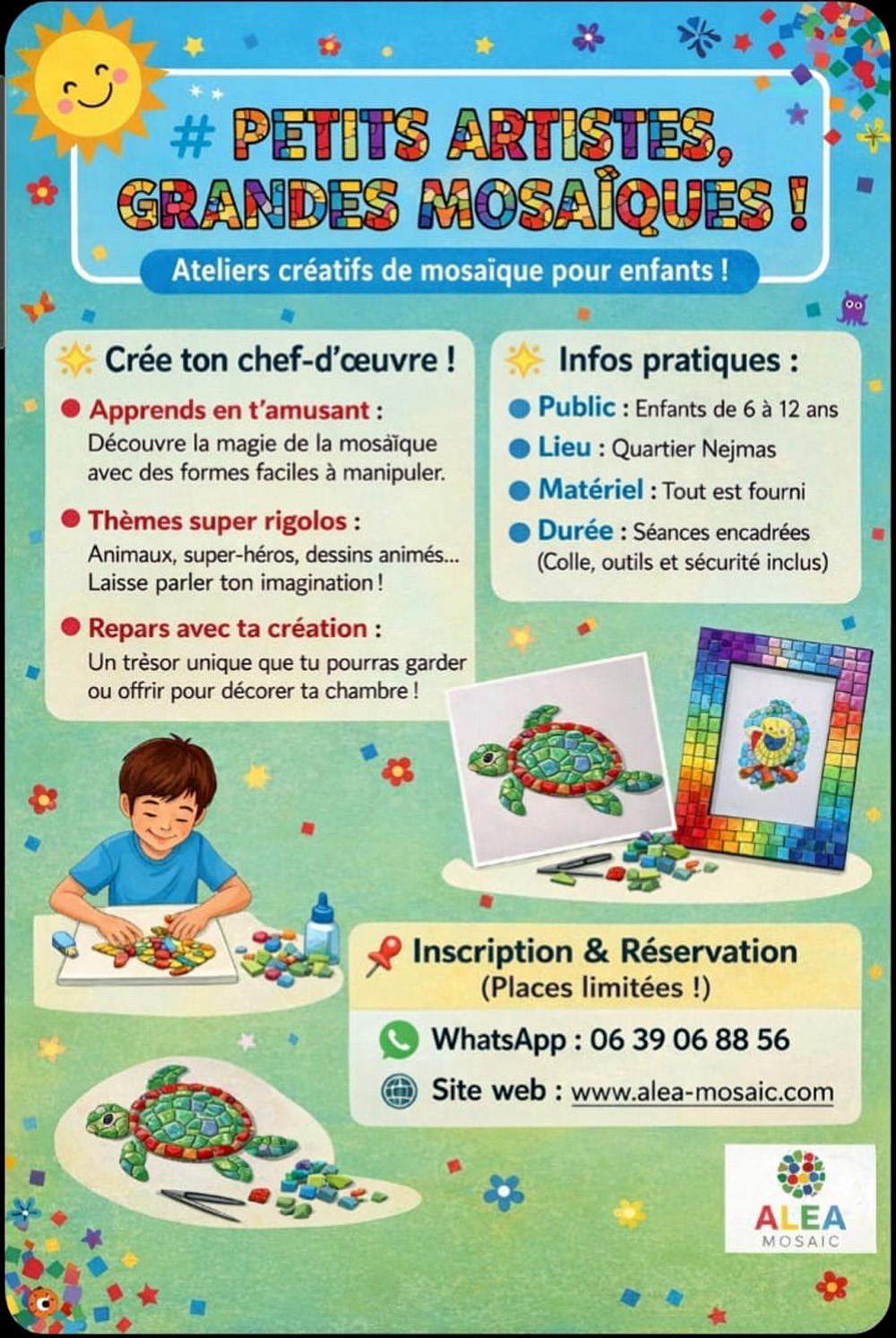 Atelier mosa�que junior.